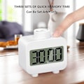 Miniatyrbild 4 av 5: 2-pack roterande ljudlös timer för barn och vuxna, timers för matlagning, studier, träning, badrum, produktivitetsverktyg för tidshantering, digital kökstimer