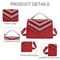 Miniatyrbild 3 av 5: Crossbody-väska Designer Aftonväska Clutch Handväska för Bröllop/Bal/Fest