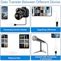 Miniatyrbilde 4 av 5: Lightning til USB kameraadapter Lightning hunn USB OTG kabeladapter for utvalgte iPhone, iPad modeller Støtter tilkobling av kamera, kortleser, USB-minnepenn