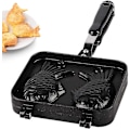 Miniatyrbild 1 av 5: Japansk Taiyaki-våffelmaskin, fiskvåffla, non-stick för med rostfritt stål bakplåt 2 sidor