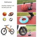 Miniatyrbillede 5 af 5: Cykelpumpe Mini Bærbar Luftpumpe Cykel Gulvpumpe Manometer Til Landevejscykler Bolde Svømme Ring Cykel Luftmadras