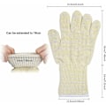 Miniatyrbild 3 av 4: Par av grillhandskar Värmebeständiga handskar Universalstorlek Grill Ugnshandskar Värmebeständiga Ugnshandskar för BBQ, Grill, Matlagning, Öppen spis, Svetsning Eq