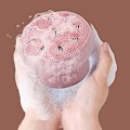 Miniatyrbillede 4 af 5: Vådt og Tørt Kropsbørste, Silikon Kropskrub, Mild Eksfoliering, Blød Hud, Mild Massage med Silikon Luffa Badebørste, Damer og Mænd Bad
