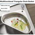 Miniatyrbillede 3 af 5: Colander si til vask over vasken i rustfrit stål - vask grøntsager og frugt, dræn kogt pasta og tør opvask