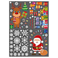 Miniatyrbild 1 av 4: Julklappsstickers för fönster, elektrostatiska, självhäftande