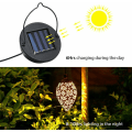 Miniatyrbild 5 av 5: Solcellsladdad energisensorstyrd LED-lykta hängande utomhuslampa olivgrön formdesign