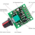 Miniatyrbild 5 av 5: 4 st 1,8v 3v 5v 6v 7,2v 12v 2a Pwm-varvtalsregulator, likströmsmotorspänningsregulator, voltregulator LED-dimmer, justerbar kontrollbrytare
