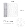 Miniatyrbild 2 av 4: 0,35 × 10 m galvaniserat metalltrådnät Hex-trådnät Lätt trådduk för hantverksprojekt och trädgårdsarbete