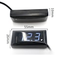 Miniatyrbild 2 av 4: 12V Digital LED-display Voltmeter Spänningsmätare Panelmätare Motorcykel Bil Yo（Röd）