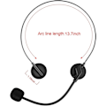 Miniatyrbild 2 av 5: Mikrofon headset plast mikrofon rekvisita maskerad rekvisita - 3 stycken