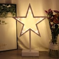 Miniatyrbillede 2 af 5: Bordlampe, batteridrevet, stjerneformet sengelampe, LED juledekoration, skrivebordslampe med plastfod, julelys