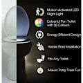 Pikkukuva 5 / 5: Liikkuva WC-istuimen yövalo 16 väriä Taustavalo USB-ladattava Taustavalo LED-WC-kulhoon WC-valo