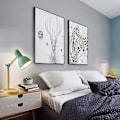 Miniatyrbilde 3 av 5: Dekorasjon Bordlampe Led Skrivebordslampe E28 Stue Trelampe Moderne