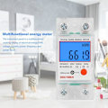 Miniatyrbild 2 av 5: LCD Digital Elmätare 5 (80) A 230V Kalibrerad AC Elmätare DIN-skena Kilowatt Timmätare