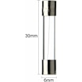 Pikkukuva 3 / 5: Valikoima 126 kappaleen lasisulakesarja, 6 x 30 mm lasisulakeinsertti, nopeat autosulat, nopeat lasisulakkeet (AMP 1A 2A 3A 5A 6A 10A 15A 20A 25A)