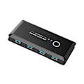 Miniatyrbild 1 av 4: 4 USB-enheter USB3.0 Adapter Switch Hub För Mus Tangentbord Skanner Skrivare