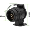 Miniatyrbillede 3 af 5: 13-polet til 7-polet adapter til trailer 13-polet stik til bil trailer-traktor-campingvogn-cykelholder