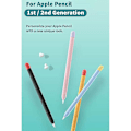 Miniatyrbild 5 av 5: Stylusfodral i silikon för Apple Pencil 1 & 2 - Färgmatchande, Skyddande, Halksäker, Anti-fall, iPad-pennfodral - 26-1 (Lila)