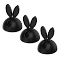 Pikkukuva 4 / 5: PCS/Kaapelin kääntäjä Luova Cartoon Rabbit Ear Shape Silikoninen itseliimautuva johdon järjestävä klipsi Työpöytä Pink