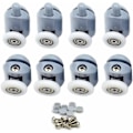 Miniatyrbild 1 av 5: Duschdörrrullar 8-pack Duschdörrrullar Duschskjutdörrrullar Duschskärmrullar för badrumsduschdörrar 25mm