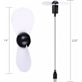 Miniatyrbillede 5 af 5: Mini USB-ventilator 4-pak bærbar fleksibel ventilator køler til stationær pc-computer