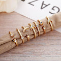 Miniatyrbilde 3 av 5: Baicccf Boho Gull Stakkbare Ringer For Kvinner Gull Knuckle Ringer Sett Enkle Stjerne Måne Blomst Ringer For Tenåringsjenter Stakkbare Estetiske Ringer Gaver For Tee