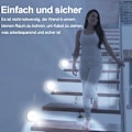 Miniatyrbillede 3 af 5: 4x LED underskabslys, batteridrevet, med bevægelsesdetektor til køkkentrapper, skabe