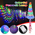 Miniatyrbild 2 av 5: Led Light String Peacock Net Light Fisknät Light 3mx0.6mWhite