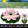 Pikkukuva 3 / 4: Aurinkovoimalla toimiva LED- \"lotus-kukka\" kelluva lampi allas yövalo