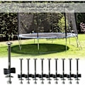 Miniatyrbild 4 av 5: Trampolindistanser med skruvar för att fixa studsmatta - Ersättningstillbehör för Triomphe Trampolin 12-pack