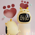 Miniatyrbild 5 av 6: Barn Digital Väckarklocka Snooze Tyst Ingen Ticking Sovrum Gul，T-Audace