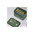 Miniatyrbild 4 av 4: Rektangulär servettbehållare, genomskinlig servettbehållare, servettdispenser för hem, badrum, sovrum, byrå (grön)