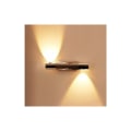 Miniatyrbillede 2 af 5: LED væglampe 6W entrévæglampe 360° roterende væglampe Badeværelseslampe Aluminiumseffekt trappelampe (6W varm hvid)