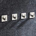 Pikkukuva 3 / 4: 4 kappaletta pyyhekoukkuja, itseliimautuva kylpyhuoneen ja keittiön pyyhekoukku, vaatekoukku, ei porausta vaadita, 4,5 x 4,5 x 3 cm
