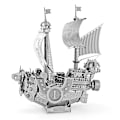 Miniatyrbild 1 av 4: 3d metall pussel piratskepp laserskärning Färgglad modell båt gör det själv hantverk presentleksak-4（silver）