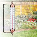 Miniatyrbild 5 av 5: Väggtermometer, 10 dekorativa inomhus- och utomhustermometrar - Stora utomhustermometrar för trädgård, uteplats, växthus, inga batterier krävs (brons)