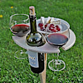 Miniatyrbild 1 av 4: Hopfällbart vinbord Utomhus vinbord Bärbart trä vinglas vinbord Utomhus picknick strand#xxd002(bebetter)-26-1