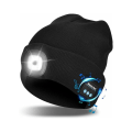 Pikkukuva 1 / 5: LED-valoilla varustettu langaton Bluetooth-kuulokehattu, ladattava USB:llä