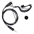 Miniatyrbild 3 av 5: G-formad öronkrok mikrofon öronmussla headset för Yaesu radio Vx-6r 1 stift
