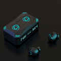 Miniatyrbild 4 av 5: Bluetooth-headset med digital display, färgglad RGB dynamisk ljuseffekt, trådlöst Bluetooth-headset i örat, svart