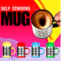 Miniatyrbild 1 av 7: 400 ml självomrörande muggset med 2 kaffemuggar självomrörande mugg kaffemugg automatisk kaffeblandningsmugg