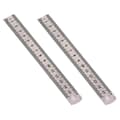 Stållinjal, metallinjal, 2-pack