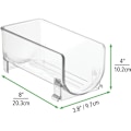 Miniatyrbild 4 av 5: Flaskställ (Set om 2) – Stapelbara flaskställ i plast för vinflaskor, läsk eller andra drycker – Modern vinflaskhållare för 1 flaska – Transparent