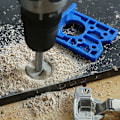 Miniatyrbild 4 av 5: Hinge Jig Borr Bits Set 35mm Justerbar Bit Positioner Hål Borr Positionering Skärare för Trä Möbler Dörrskåp Hinge Installation