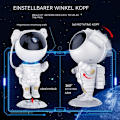 Miniatyrbilde 3 av 6: Bifurkasjon LED nattlys astronaut stjerneprojektor 360° justerbar med fjernkontroll, stjernehimmelprojektor