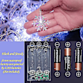 Miniatyrbild 3 av 5: Led Creative Snowflake Light-10 meter 80 lampor-med blinkande batteri
