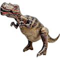 Miniatyrbillede 1 af 5: 47\" T-rex Dinosaur Oppustelig Ballon Dinosaur Fødselsdagsfest Tilbehør Dekorationer Giant Tyrannosaurus Rex Dinosaur Ballon Jumbo Livsstor Dinosaur T