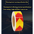 Miniatyrbillede 3 af 5: 25M×5CM reflekterende tape, reflektor sikkerhedstape til orienteringspil, selvklæbende sikkerhedstape-synlig advarselstape til køretøjer, cykler, udendørs