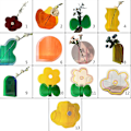 Miniatyrbild 2 av 5: Färgglad akrylvas transparent blomsterarrangemang prydnader mode konst (båge)