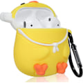 Miniatyrbild 3 av 4: Airpod 2/1 Fodral Djur Cartoon Kawaii Design Cover För Airpods Silikonfodral Air Pods Söt Rolig 3d Kul Mjuk Designer Unik Snygg För Flickor Pojke